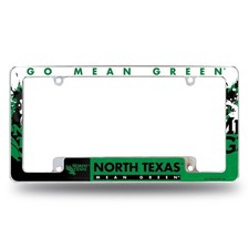 University of North Texas Mean Green Premium Metal License Plate Frame Tag Cover picture
