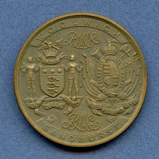 1924 Royal Military Academy Woolwich 2nd Place 100 Yard Race 45mm Bronze Medal picture