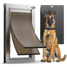 All Aluminum Dog Door for Exterior Door, Extra Large Dog Door Pet Door Cat Door picture