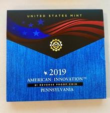 2019 S American Innovation Pennsylvania $1 Reverse Proof Coin w/ OGP & COA picture
