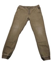 Never Lose Hedge Men's Jogger Pants Brown Athletic Casual Drawstring - Size M picture