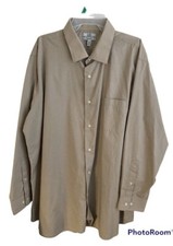 Croft & Barrow Classic Fit Mens Shirt XXL Long Sleeve Beige  picture