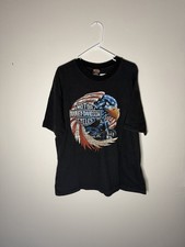 RARE Vintage 90s Harley Davidson American Eagle Staff Tshirt picture