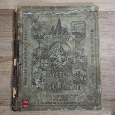 Antique 1866 McNallyImproved System of Geography Maps Cartography School Atlas picture
