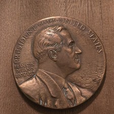 Rare US Mint Presidential Bronze Medal Franklin D. Roosevelt 3
