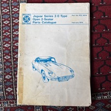 Jaguar Series 3 E-Type 2+2 Fixed Head Coupe Parts Catalogue 1974 picture