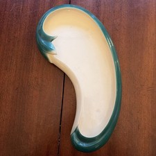 Rare Vintage Casa Verdugo California Art Pottery Biomorphic Crescent Leaf Bowl picture