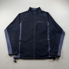 Vintage Yahoo Jacket Fleece Mens Medium Black Technology Employee Full Zip y2k picture
