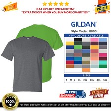 Gildan G800 Mens 50/50 USA Cotton/Polyester T-Shirt Short Sleeves Plain T Shirt picture