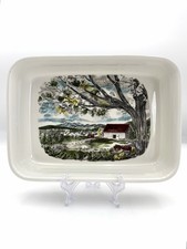 Johnson Bros Friendly Village (England) -Rectangle Baker/ Lasagna, 11