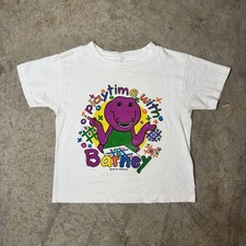Vintage 1992 Barney Playtime T Shirt Kids 7 USA Single Stitch Lyons Group picture