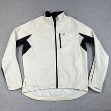 Pearl Izumi Elite Softshell Cycling Jacket White Black Mens XL Insulating picture