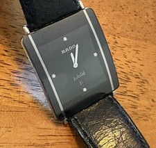 Rado Jubile Diastar Titanium Ceramic  Men's/Unisex Watch Black 160.0484.3 picture