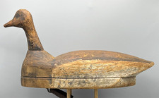 EARLY ANTIQUE DUCK DECOY ROOTHEAD BRANT ***BELLPORT, LONG ISLAND, NY*** picture