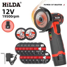 HILDA 12v Mini Angle Grinder Car Repair Brush Motor Rechargeable For Cutting picture