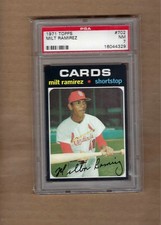 1971   TOPPS   MILT  RAMIREZ  #  702     PSA  7 picture