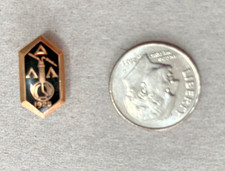 Lamda Delta Lamda 1925 Vintage 14k Gold Enamel Fraternity Pin BIN picture