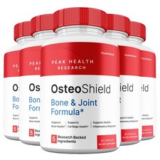 OsteoShield Capsules, Max Strength Formula for Bone & Joint Support  (5 Pack) picture