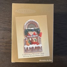 2003 Hallmark Christmas Window Keepsake Ornament #1 in Series CLUB EXCLUSIVE NEW picture