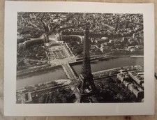 PARIS VUE DU CIEL c 1950 period silver print / ROGER HENRARD picture