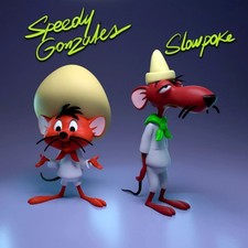 F. ART ACTION FIGURES 3D SPEEDY GONZALES & SLOW POKE Resin KIT picture
