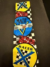 Vtg ‘96 Speed Racer Racer X Tie 100% Silk Classic 58”x 3.5” RM Style -Ships Free picture