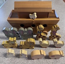 Noah's Ark Vintage Wooden picture