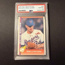 1991 PACIFIC NOLAN RYAN #92 NOLAN'S A REAL GAMER PSA 10 #165656154 picture