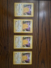 Pokemon Base Set Shadowless Pikachu #58/102 x4 Lot LP Vintage 1999 picture