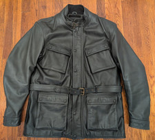 Triumph Leather Motorcycle Jacket CE Armored Thermal Liner - US 46 / Euro 56 picture