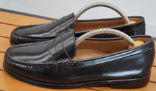 Vtg G.H. Bass Weejuns Sz. 9 Black Leather Wayfarer Penny Loafers 6150 picture