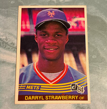 Donruss 1984 Donruss Darryl Strawberry #68 Rookie New York Mets MLB Card picture