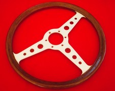 Authentic Vintage MOMO Indy Wood Steering Wheel 370mm – Original 1970s (M 20340) picture