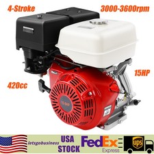 420CC 4 Stroke Gas Engine Motor OHV Horizontal Go Kart Motor Recoil Start 15 HP picture