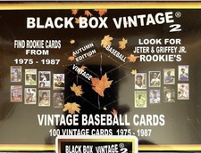 2025 BLACK BOX VINTAGE BOX 1975-'87 HOF Rookies & TOPPS MANTLE 1965, 1966, 1967 picture