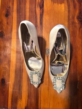 Badgley Mischka Cher Crystal Embellished Pump Gold US 8 picture