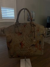 Brahmin Large Duxbury Satchel Handbag Melbourne Leather Confetti picture