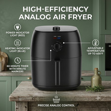 Mainstays 8 Qt Air Fryer Black Automatic Shutoff picture