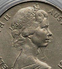 RARE 1981 Australian 5 Cent Obverse / Reverse  Die Clash  Only 1 Exists . picture