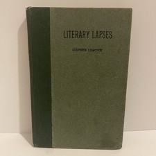 2. Stephen Leacock LITERARY LAPSES 1910 First Edition True Self-Published Rare picture