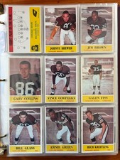 1964 Philadelphia Football Complete Set EX-NRMT, J. Brown, Ditka, Unitas, Starr picture
