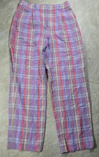 J Crew Collection Paints Sunset Plaid Italian Viscouse Blend Size 8 NWT picture