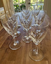 Baccarat Genova Wine/Water Crystal Glasses- Nine Available Sold Each picture