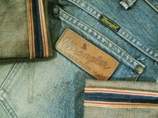*HOT VTG Men's WRANGLER @ M1701 RELAXED BAGGY SELVEDGE Jeans 31 x32 (*Fit 29x32) picture