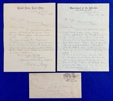 1901 BLIND JOE Native American ANTIQUE Letter CALIFORNIA Indian REMOVAL Original picture