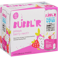 BUBBL'R Antioxidant Sparkling Water Pitaya Berry Nect'r 12 fl oz 6 Pack Cans.... picture