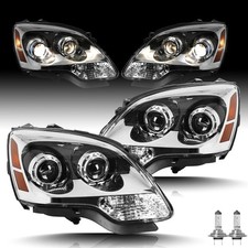 For 2007-2012 GMC Acadia Projector FACTORY Headlights Headlamps W/ Bulbs L/R/SET picture