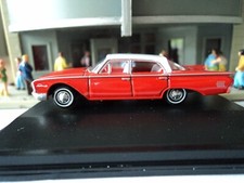 Oxford  1960  FORD Fairlane  Sedan 500 Town   Red  1/87  HO  diecast picture