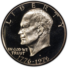 1776-1976-S Type 1 Clad Proof Bicentennial Eisenhower Dollar 1$ picture