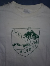 Classic Dartmouth College Alps Hanes Beefy T Cotton Shirt Large VGC picture